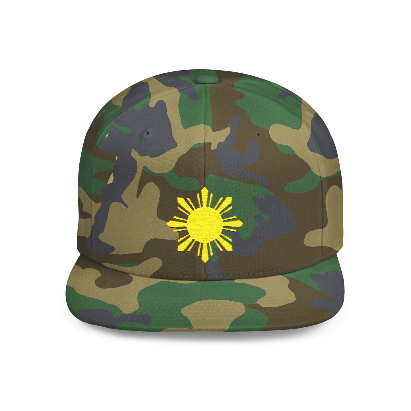 Sunshine Flat Bill Snapback Hat - Casual Summer Style