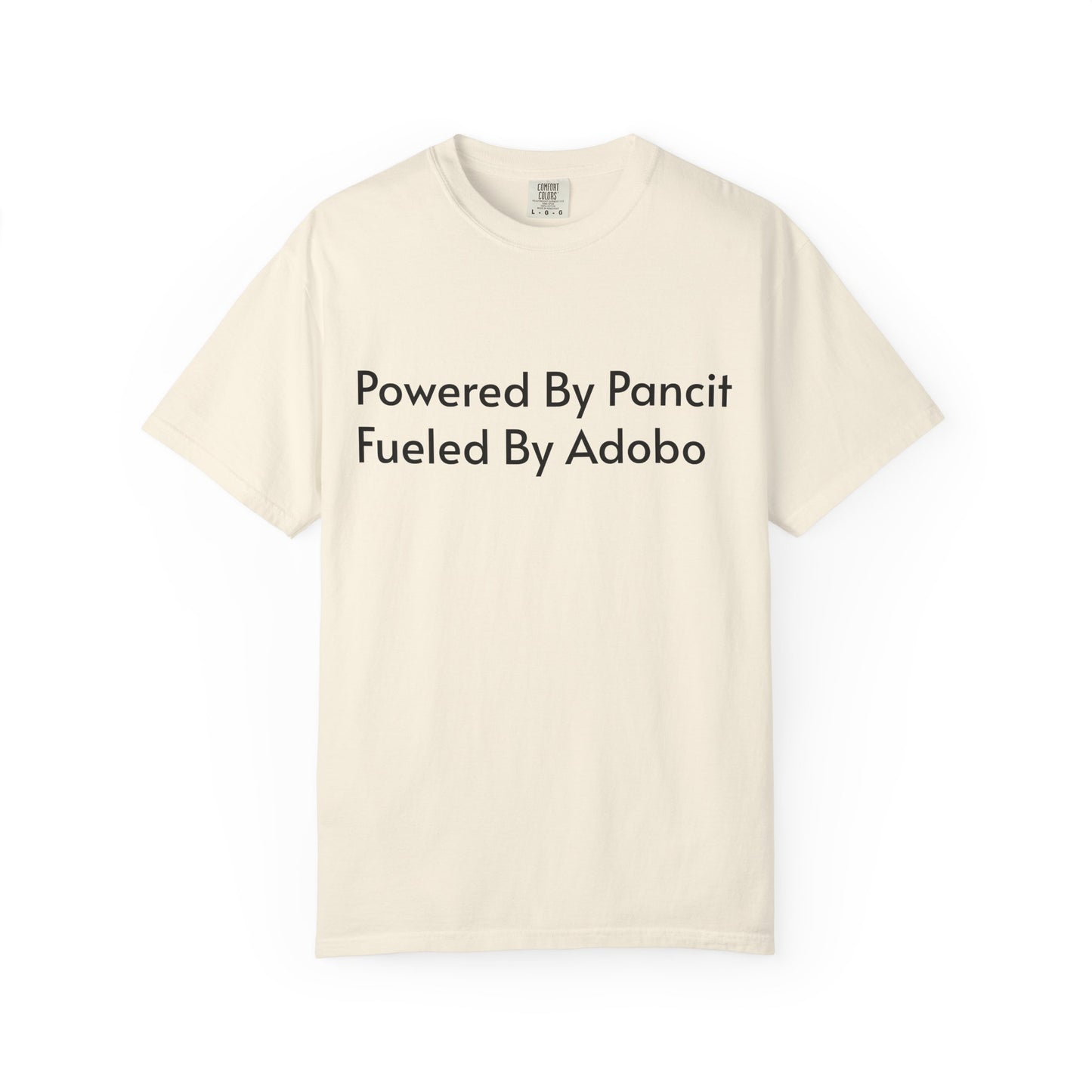 Powered By Pancit Fueled By Adobo Unisex T-Shirt – Comfort Food Love Tee