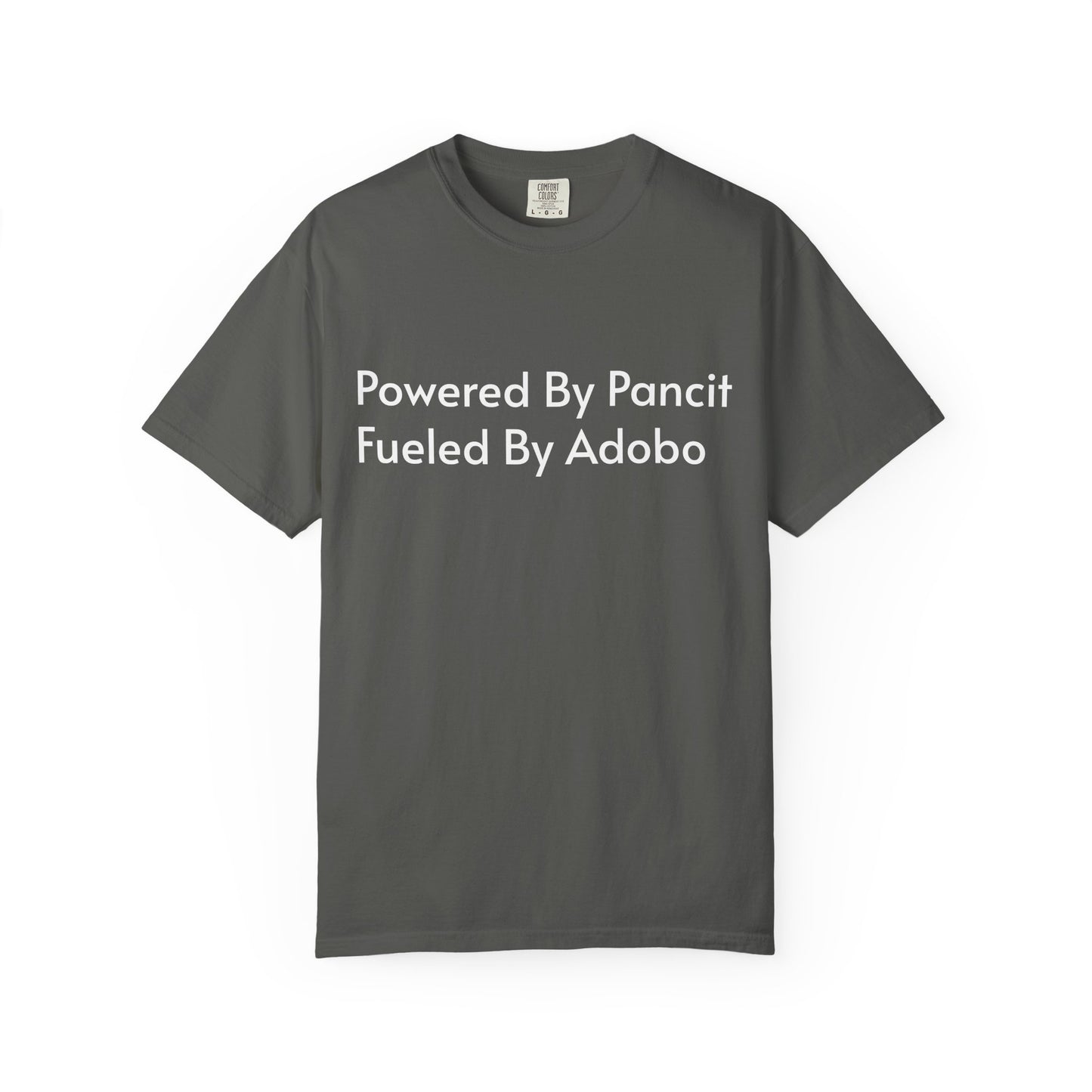 Powered By Pancit Fueled By Adobo Unisex T-Shirt – Comfort Food Love Tee