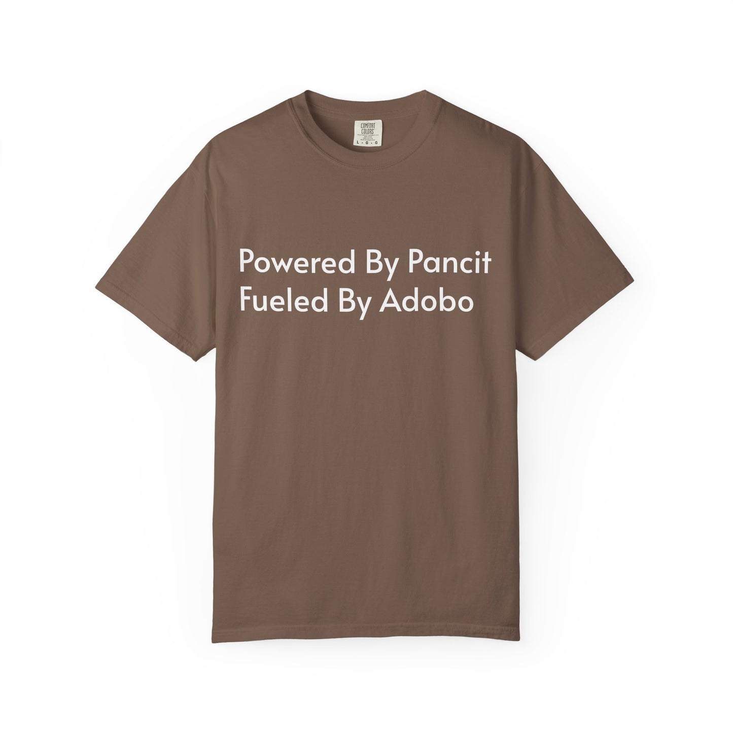 Powered By Pancit Fueled By Adobo Unisex T-Shirt – Comfort Food Love Tee