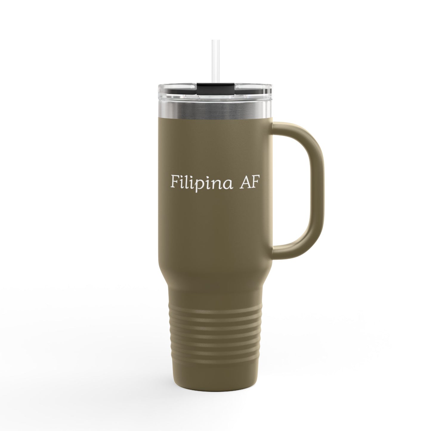 40oz Insulated Travel Mug - Filipina AF, Perfect for Coffee Lovers