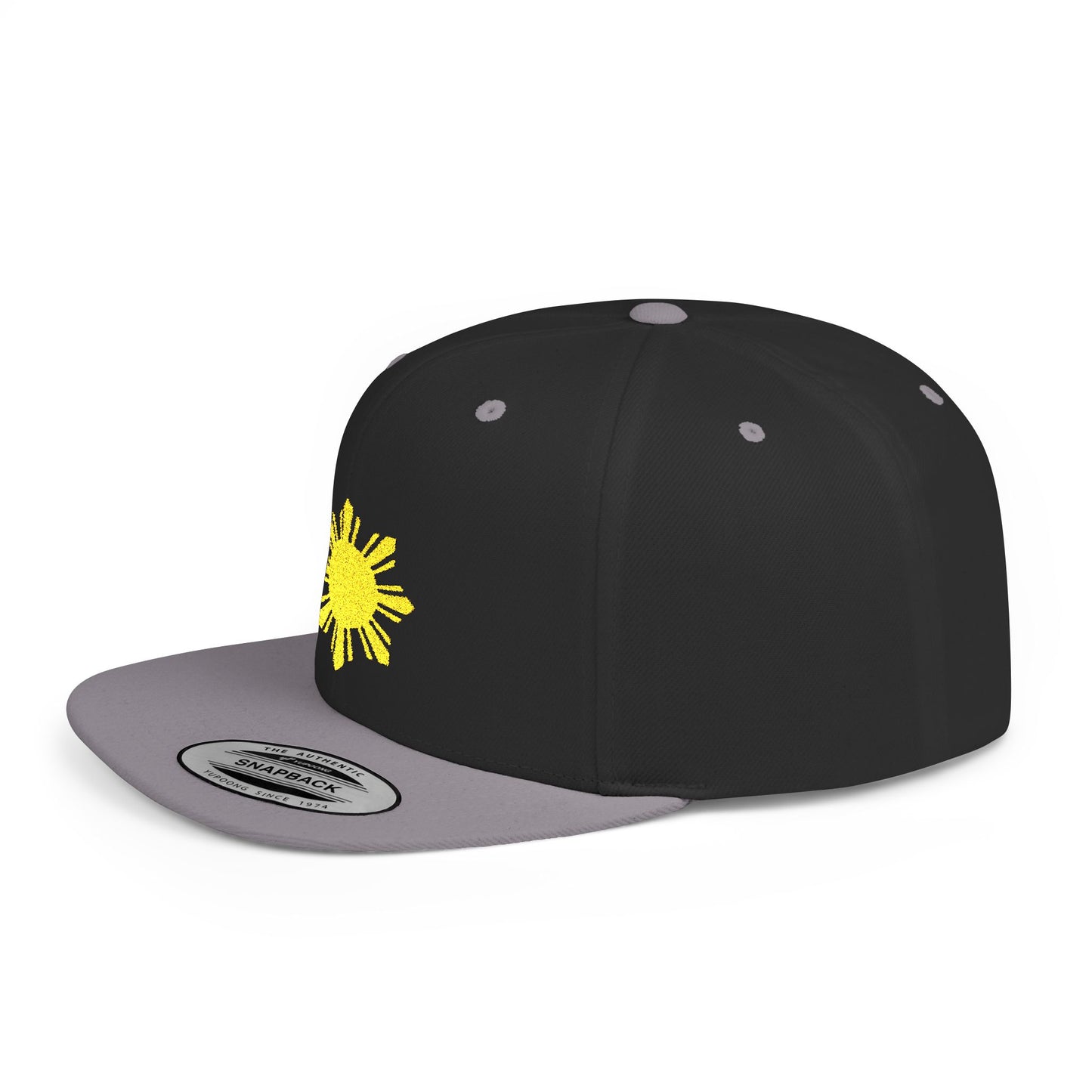 Sunshine Flat Bill Snapback Hat - Casual Summer Style