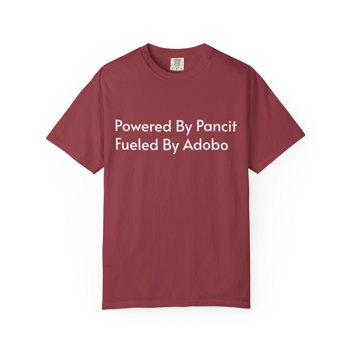 Powered By Pancit Fueled By Adobo Unisex T-Shirt – Comfort Food Love Tee