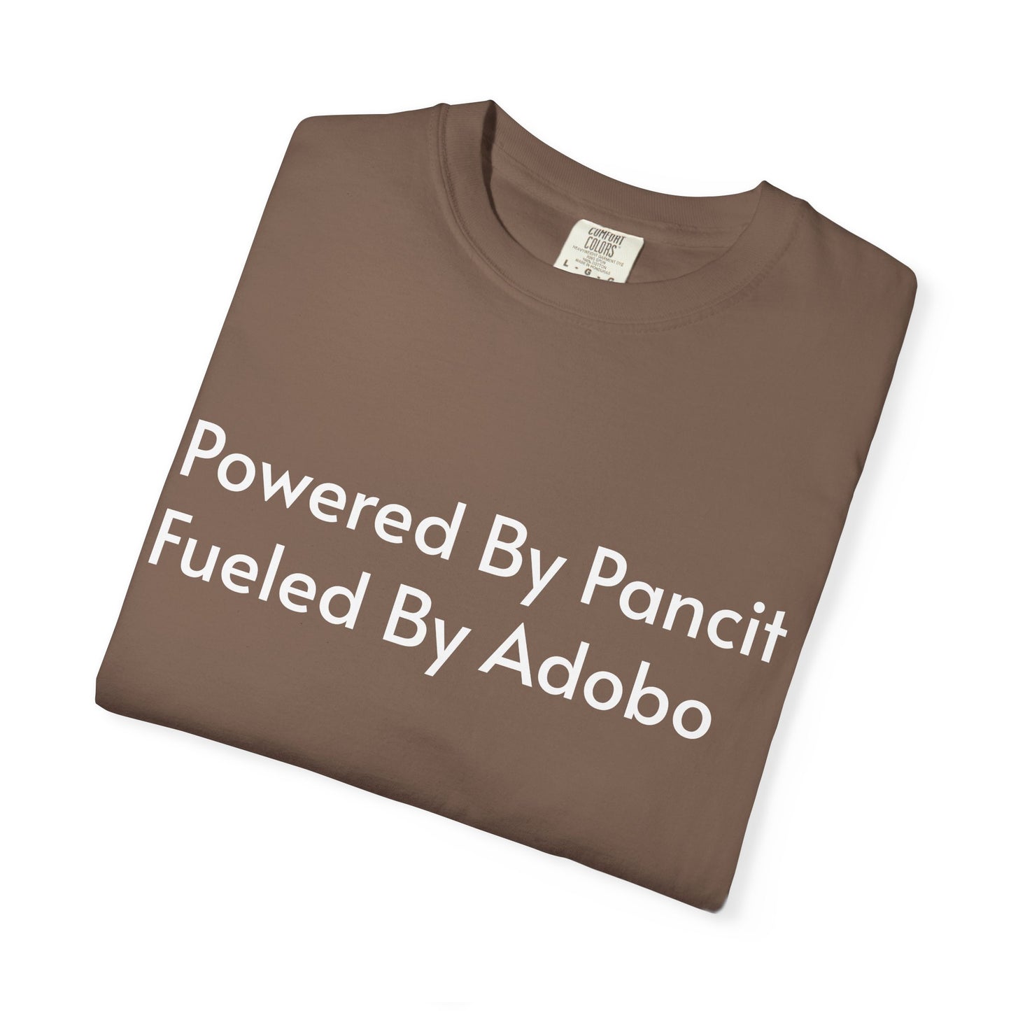 Powered By Pancit Fueled By Adobo Unisex T-Shirt – Comfort Food Love Tee