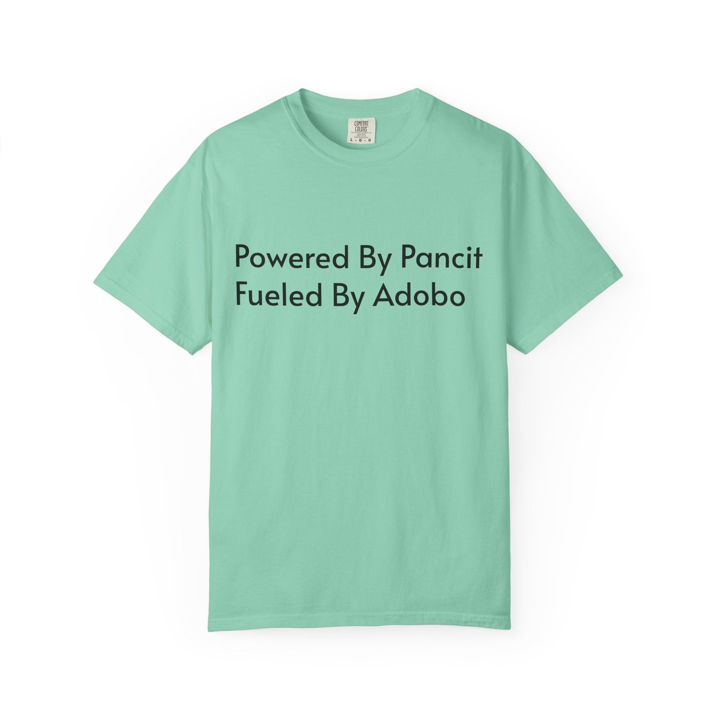 Powered By Pancit Fueled By Adobo Unisex T-Shirt – Comfort Food Love Tee