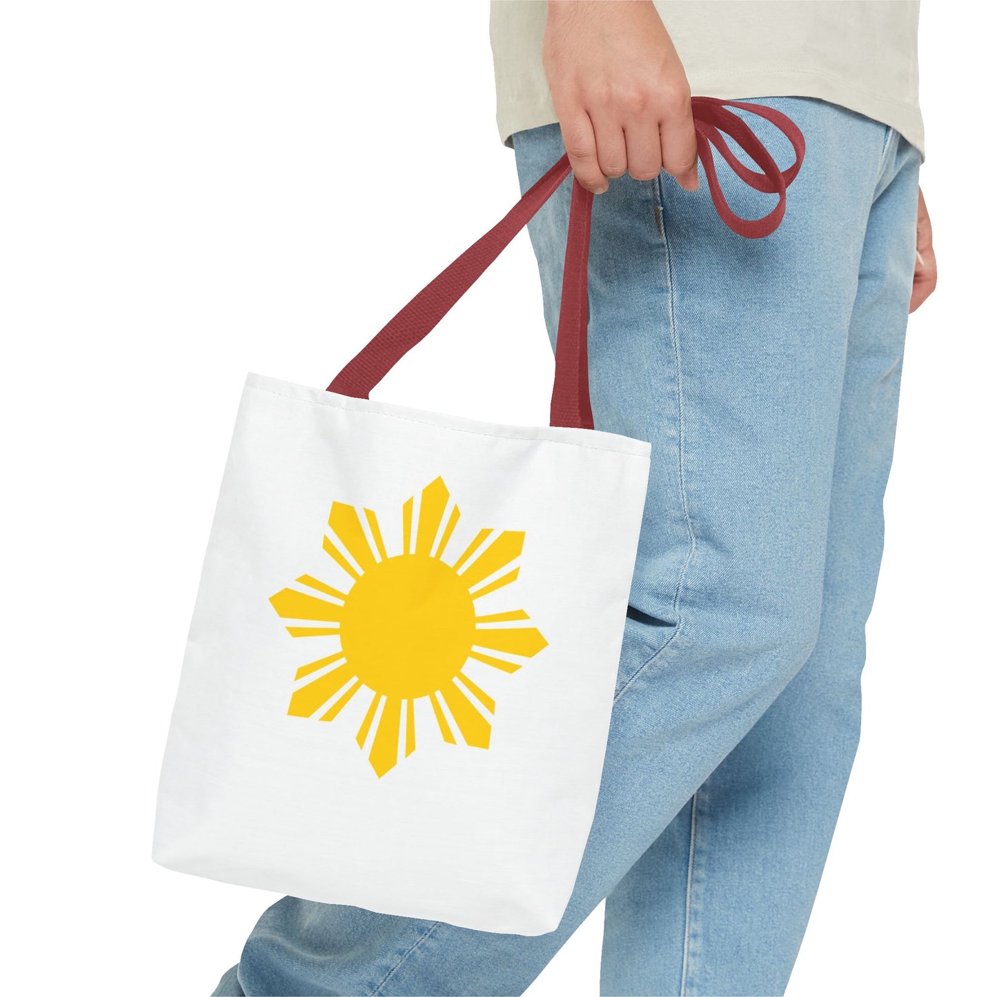 Sunshine Graphic Tote Bag - Bright Yellow Design for Everyday Use