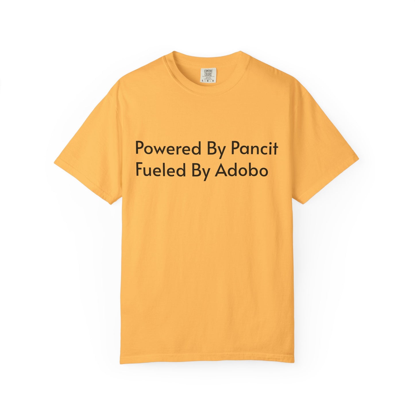 Powered By Pancit Fueled By Adobo Unisex T-Shirt – Comfort Food Love Tee