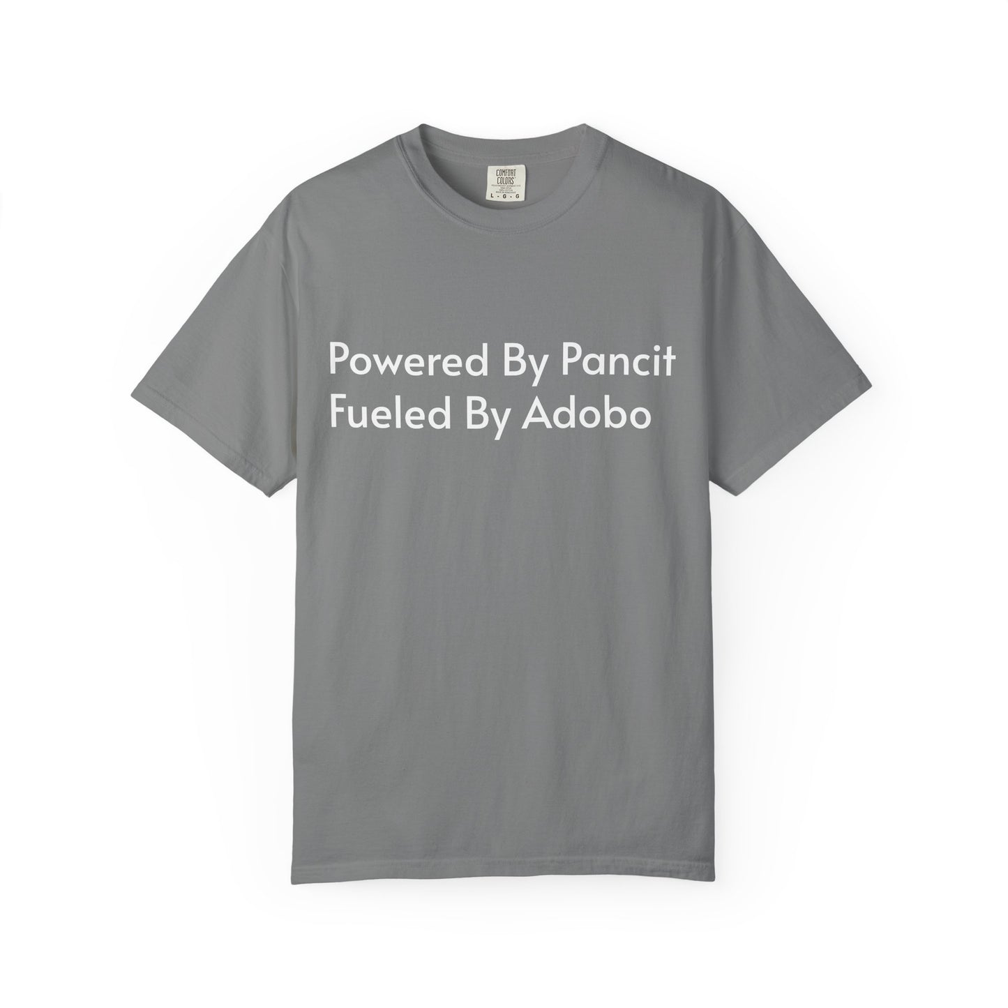 Powered By Pancit Fueled By Adobo Unisex T-Shirt – Comfort Food Love Tee