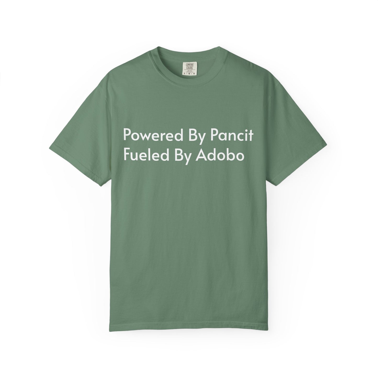 Powered By Pancit Fueled By Adobo Unisex T-Shirt – Comfort Food Love Tee