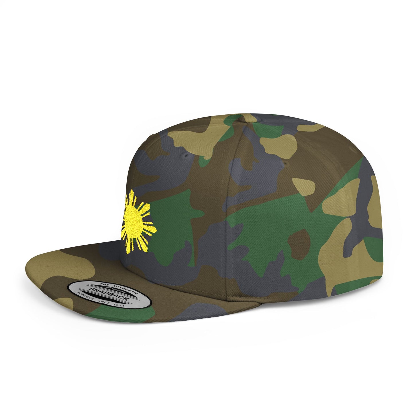 Sunshine Flat Bill Snapback Hat - Casual Summer Style