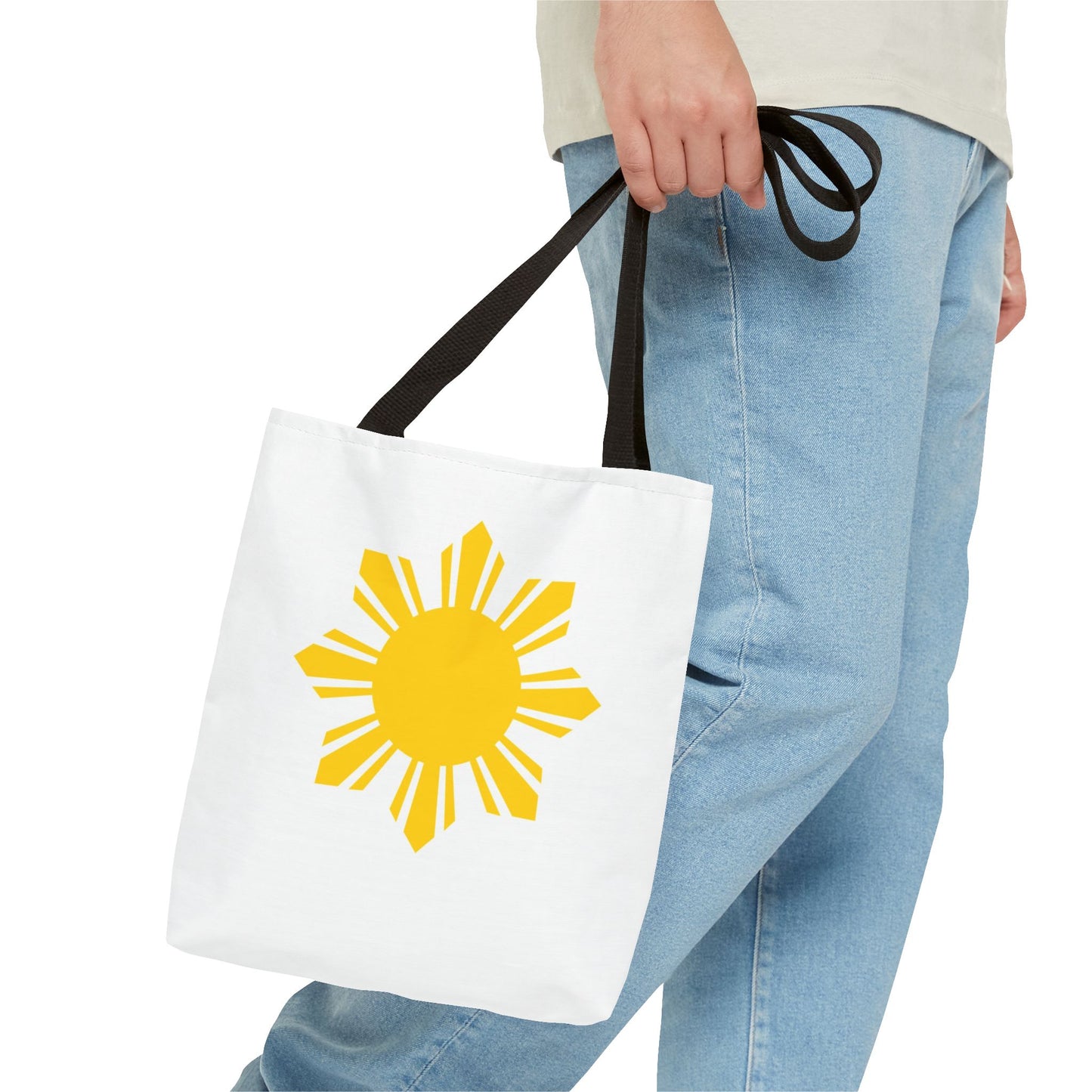 Sunshine Graphic Tote Bag - Bright Yellow Design for Everyday Use