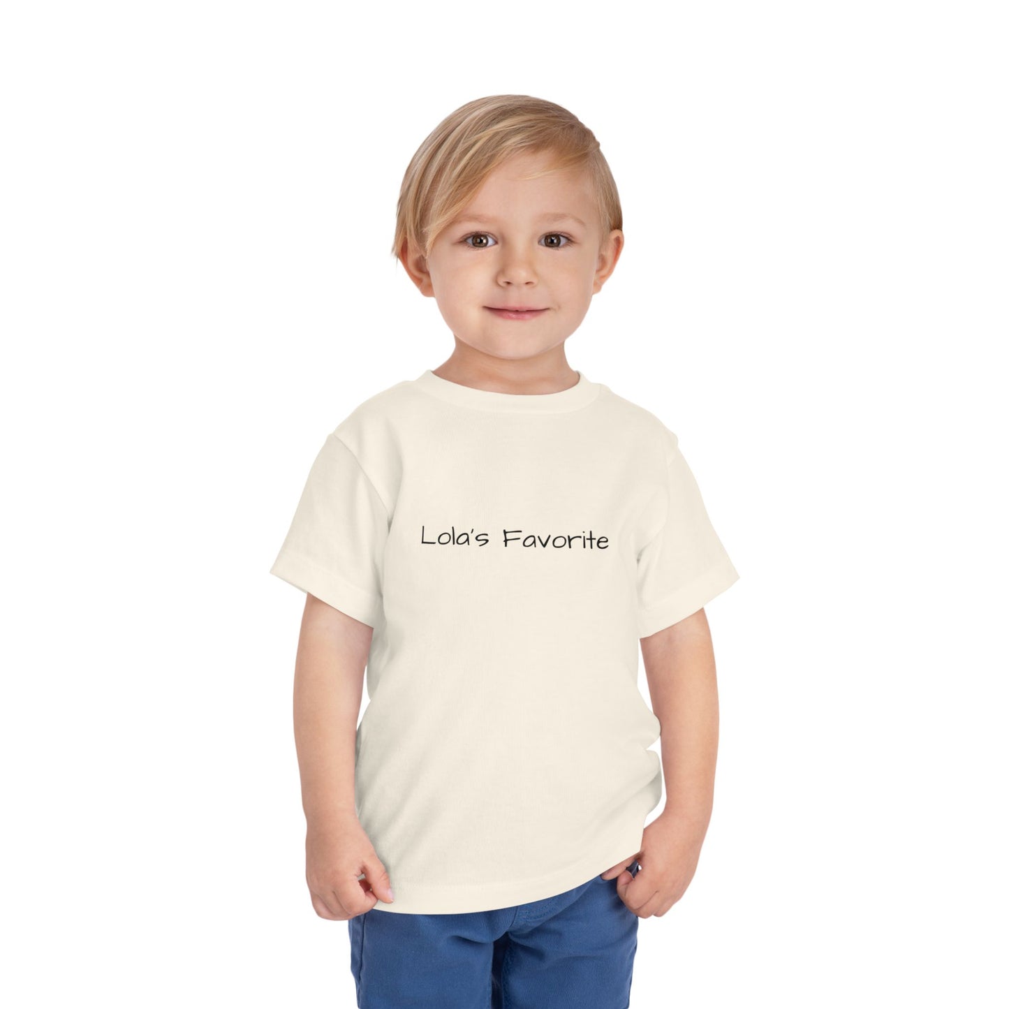 Toddler Short Sleeve Tee - "Lola's Favorite" - Cute Kids Gift, Birthday, Family Outing, Everyday Playwear, Fun T-Shirt