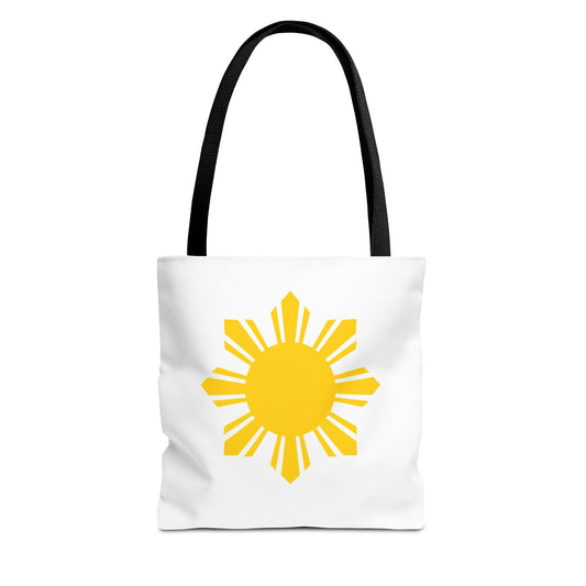 Sunshine Graphic Tote Bag - Bright Yellow Design for Everyday Use