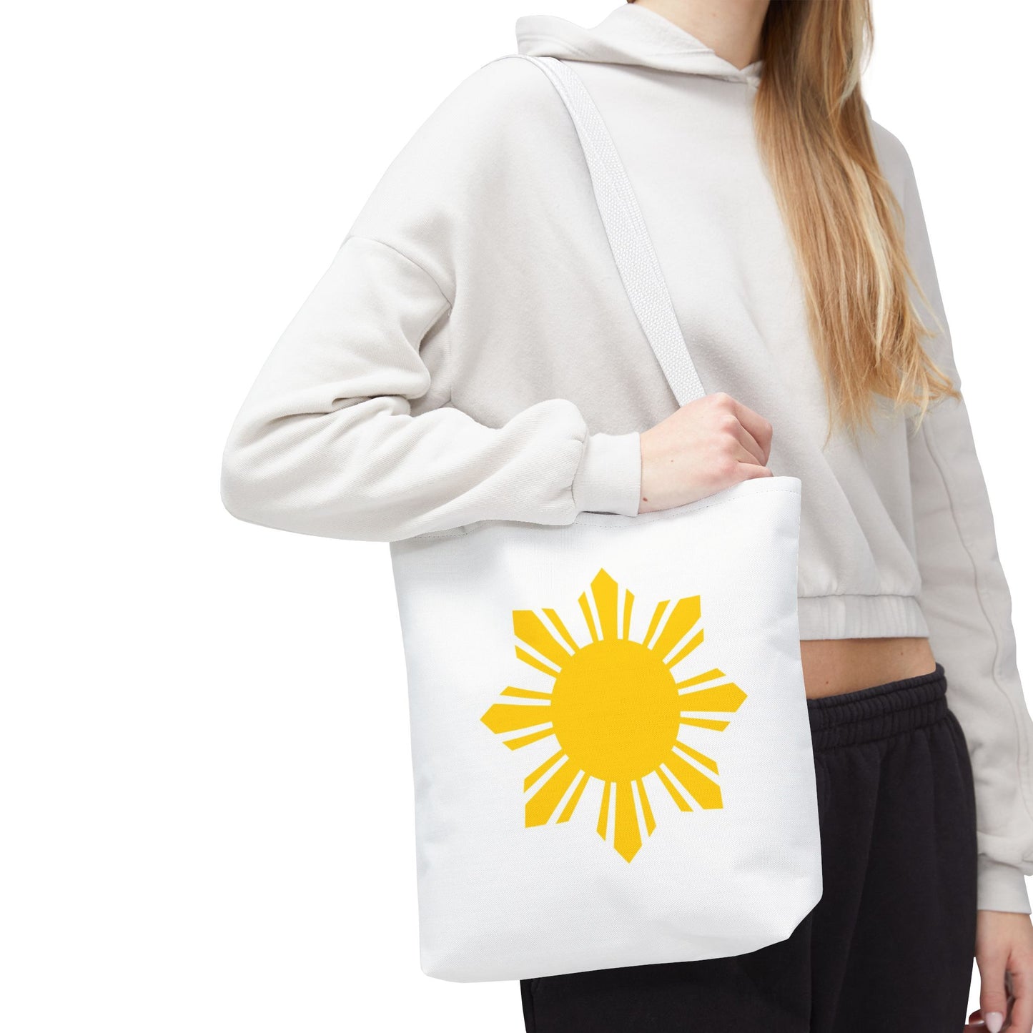 Sunshine Graphic Tote Bag - Bright Yellow Design for Everyday Use