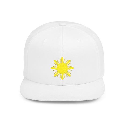 Sunshine Flat Bill Snapback Hat - Casual Summer Style