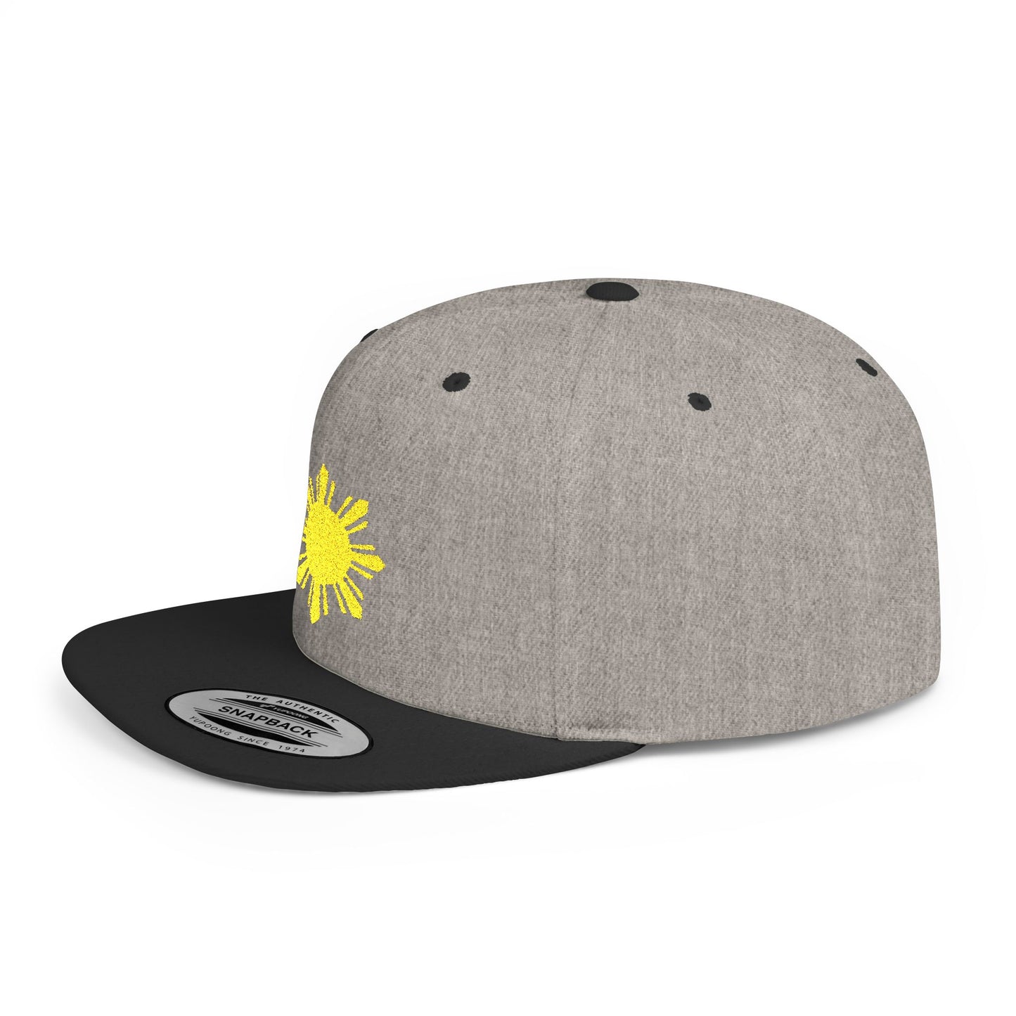Sunshine Flat Bill Snapback Hat - Casual Summer Style