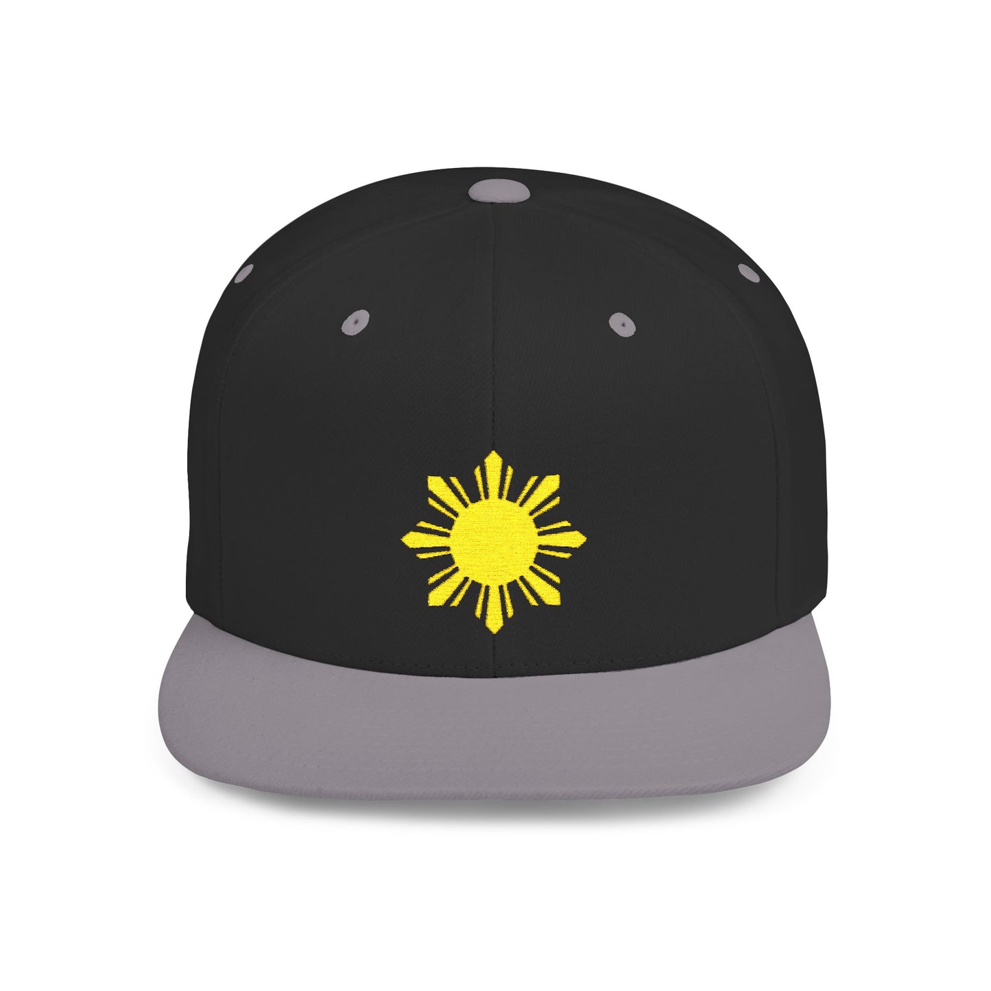 Sunshine Flat Bill Snapback Hat - Casual Summer Style