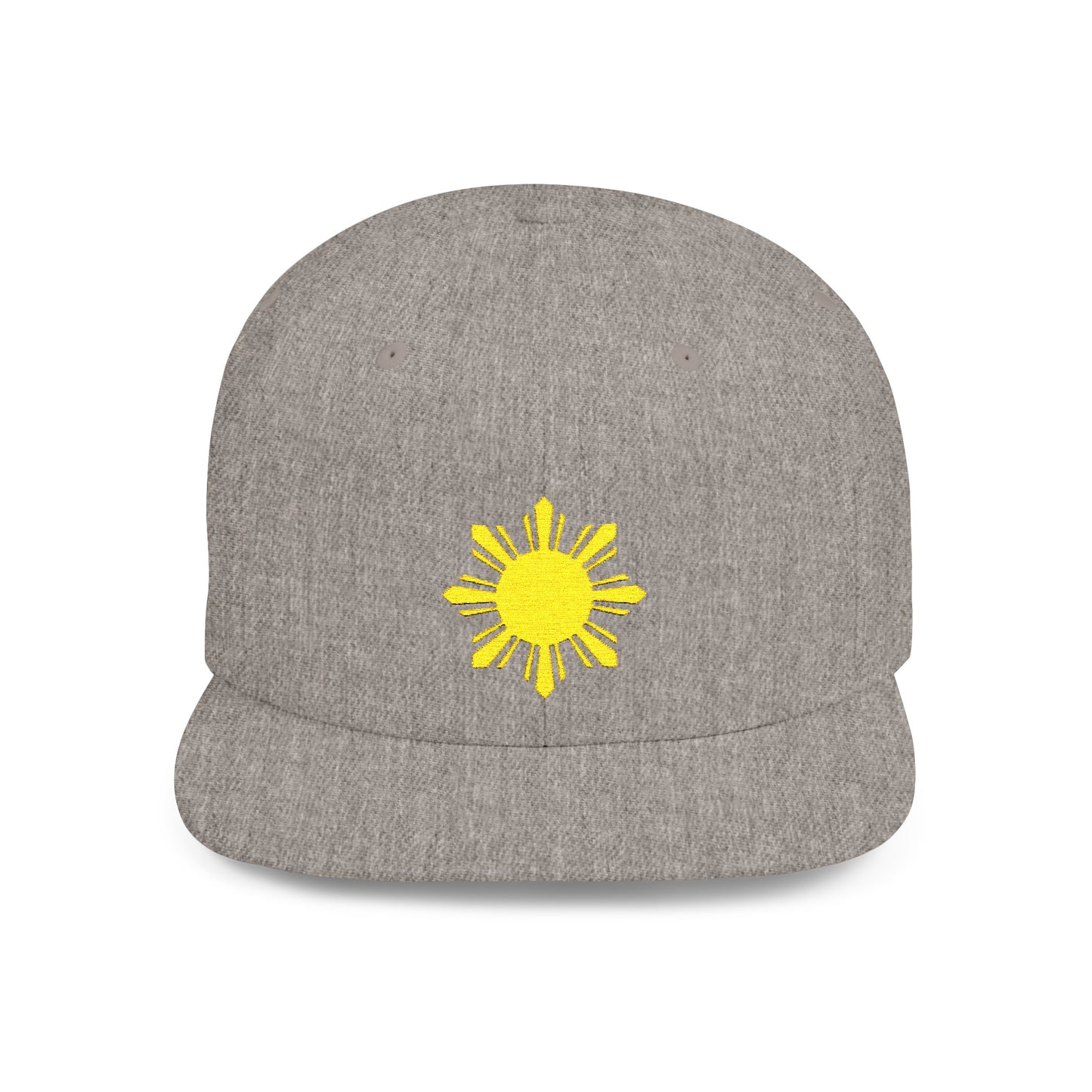 Sunshine Flat Bill Snapback Hat - Casual Summer Style